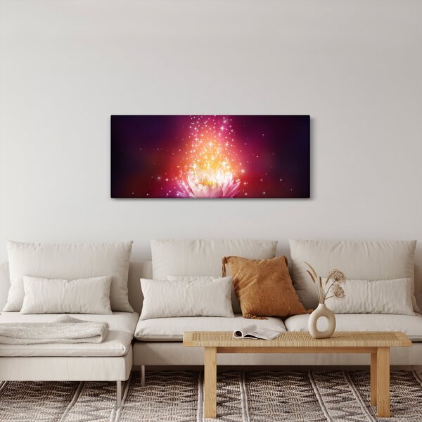Tablou cu floare de lotus (120x50 cm)