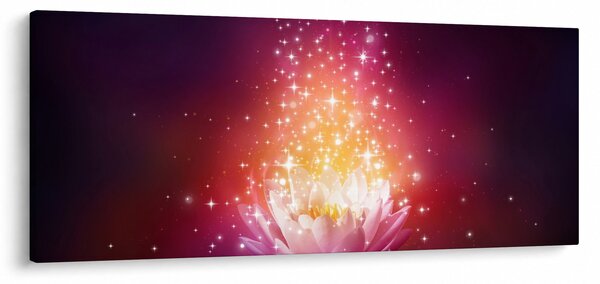 Tablou cu floare de lotus (120x50 cm)