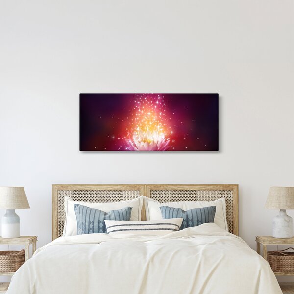 Tablou cu floare de lotus (120x50 cm)