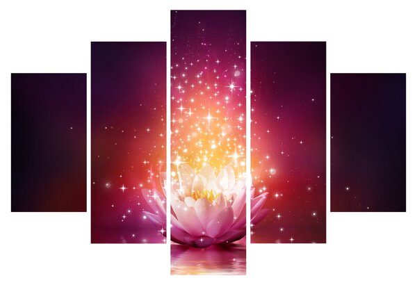 Tablou cu floare de lotus (150x105 cm)