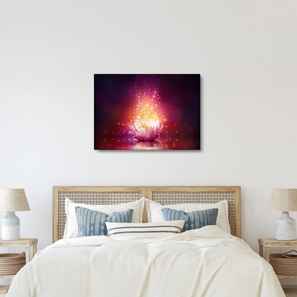 Tablou cu floare de lotus (70x50 cm)