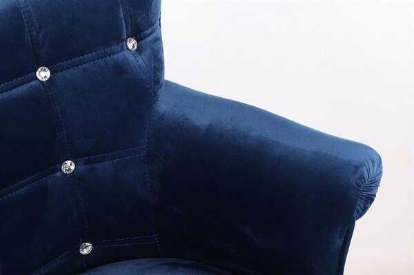 HR804CK Scaun Bleumarin din Catifea