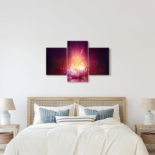 Tablou cu floare de lotus (90x60 cm)