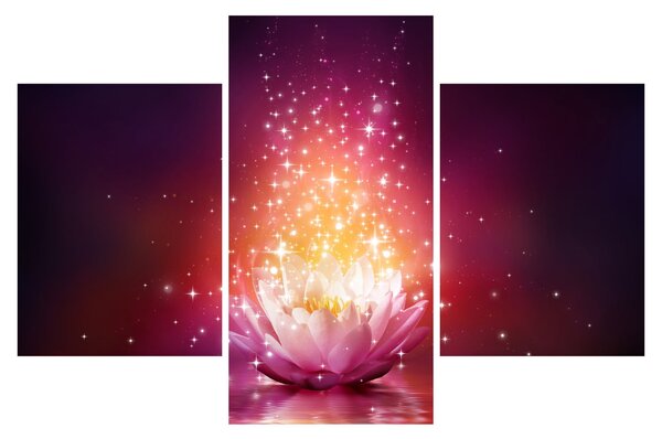 Tablou cu floare de lotus (90x60 cm)