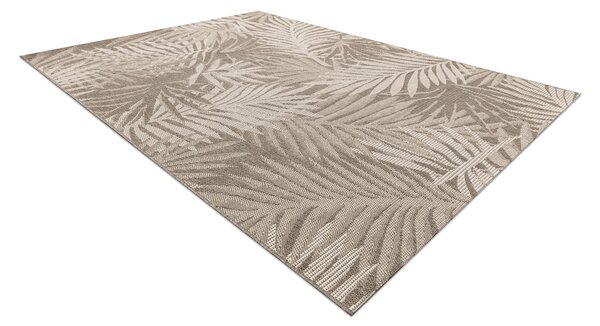 Covor sisal Floorlux 20504 Frunze gri si şampanie Junglă