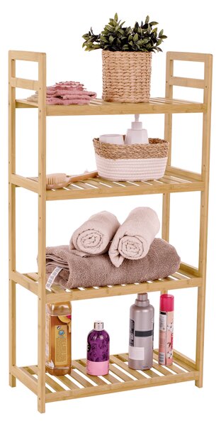 Raft cu 4 polite, bambus natural, FIORE TIP 2