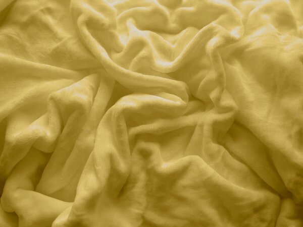 Cearsaf Cocolino microplus cu elastic SOFT 90x200 cm mustar