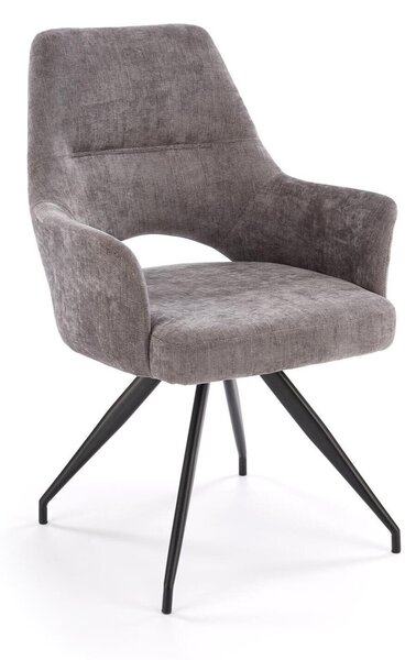 Scaun Houston 1675Gri, Negru, 9x6x6cm, Tapiterie, Metalic