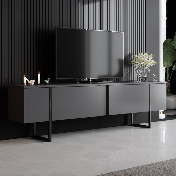 Luxe - antracit/fekete TV-állvány