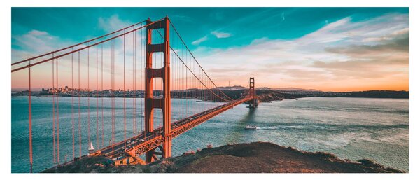 Tablou - Golden Gate, San Francisco (120x50 cm)