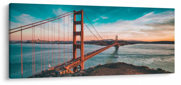 Tablou - Golden Gate, San Francisco (120x50 cm)