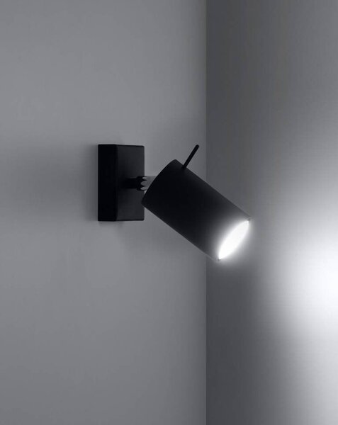 Sollux Lighting Ring lampă de perete 1x40 W negru SL.0091