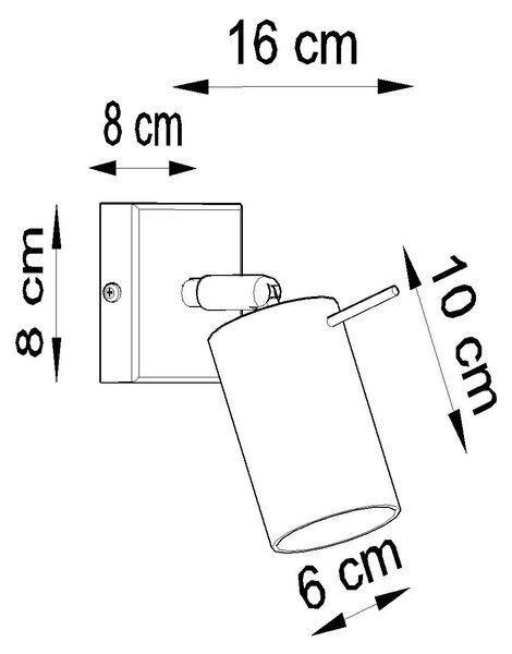 Sollux Lighting Ring lampă de perete 1x40 W alb SL.0087