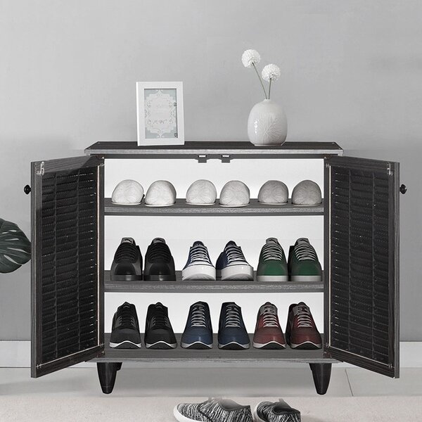 Dulap Pantofi Model Nathalia II, Wenge, 70.5x35x66 cm