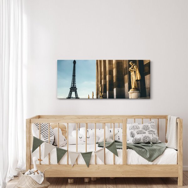 Tablou din piața Trocadéro, Paris (120x50 cm)