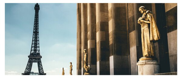 Tablou din piața Trocadéro, Paris (120x50 cm)