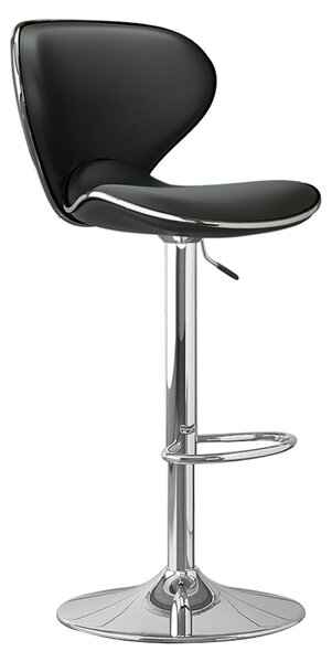 Scaun de bar, negru crom, HEDLI