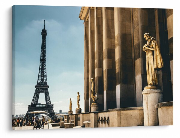 Tablou din piața Trocadéro, Paris (70x50 cm)