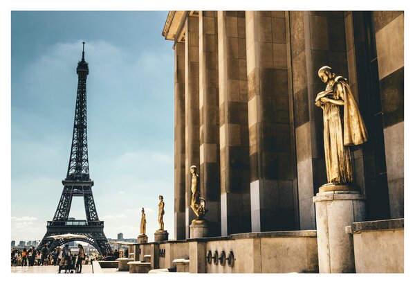 Tablou din piața Trocadéro, Paris (90x60 cm)
