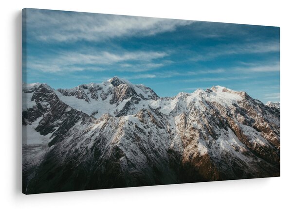 Tablou cu vârfuri înzăpeziți, Fiordland (90x60 cm)
