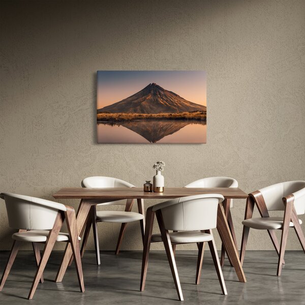 Tablou oglindirea muntelui Taranaki, Noua Zeelanda (90x60 cm)