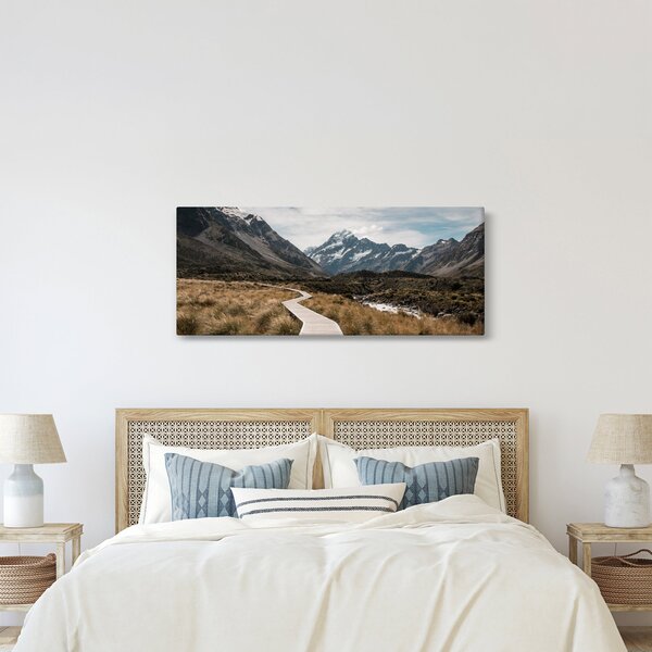 Tablou - Poteca în valea muntelui Mt. Cook (120x50 cm)