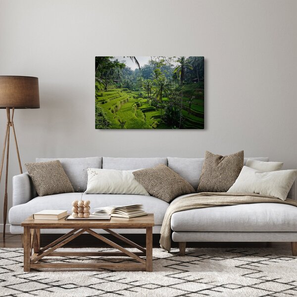 Tablou cu terasele cu orez Tegalalang, Bali (90x60 cm)