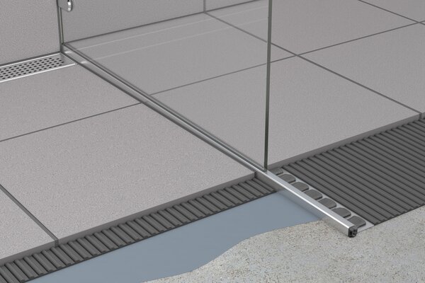 ACO ShowerDrain C Black plintă în pantă pentru scurgere liniară 149 cm negru 9010.91.42