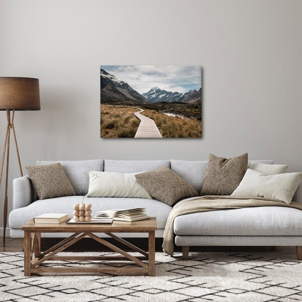 Tablou - Poteca în valea muntelui Mt. Cook (70x50 cm)
