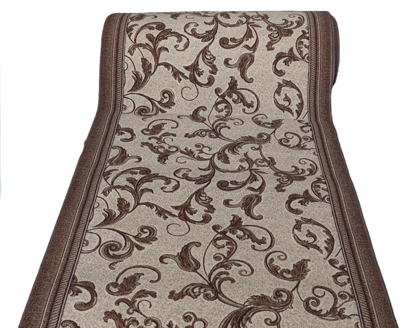 Traversa Paris 1733, Tesatura Plata, Latime 1.2m, Marime 120 x 200 cm, Maro, Festonata / Surfilata / Tivita, Antialergica, Polipropilena, Living