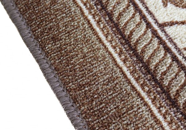 Traversa Paris 1733, Tesatura Plata, Latime 1.2m, Marime 120 x 200 cm, Maro, Festonata / Surfilata / Tivita, Antialergica, Polipropilena, Living