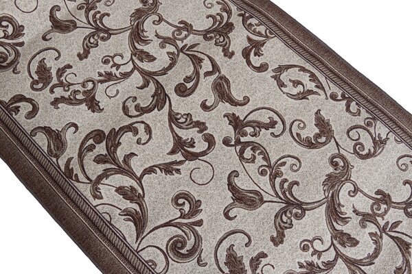 Traversa Paris 1733, Tesatura Plata, Latime 1.2m, Marime 120 x 200 cm, Maro, Festonata / Surfilata / Tivita, Antialergica, Polipropilena, Living