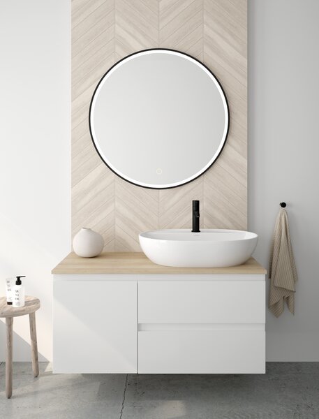 Oltens Hamnes lavoar 51x39 cm ovale de blat alb luciu 41313000