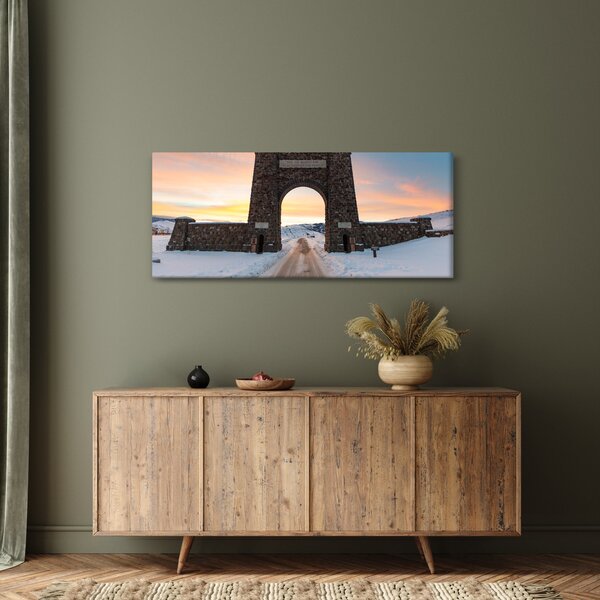 Tablou cu poarta, Yellowstone (120x50 cm)