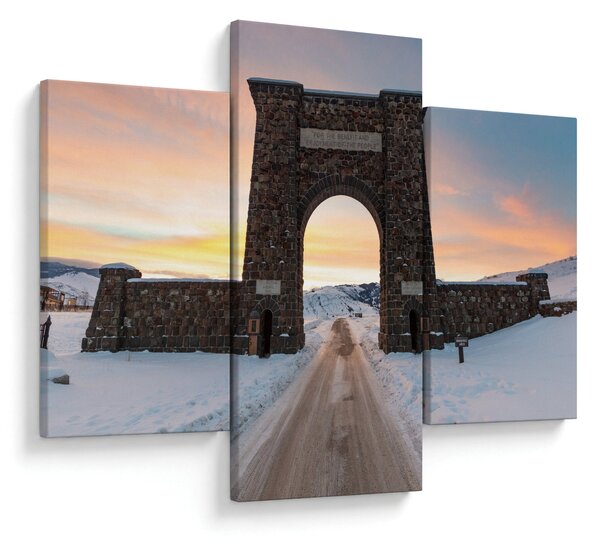 Tablou cu poarta, Yellowstone (90x60 cm)