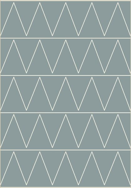 Covor Scandinav 18002-119, Marime 120 x 170 cm, Albastru, Inaltime Fir 8 mm, Antialergic, Polipropilena, Living, Dormitor, Sufragerie, Birou 120 x 170