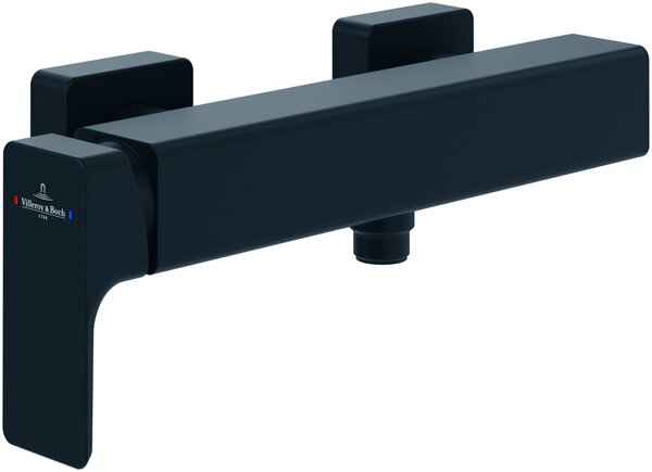 Villeroy & Boch Subway 3.0 baterie de duș perete negru TVS112001000K5