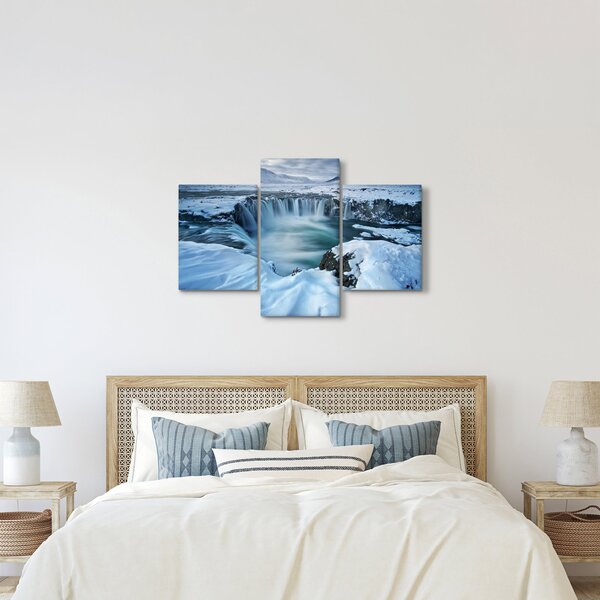 Tablou - Cascadele zeilor, Islanda (90x60 cm)