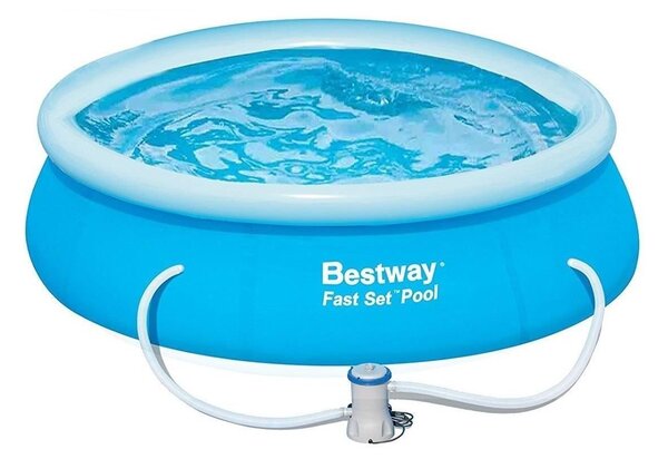 Piscina cu inel gonflabil Bestway, strat Triplex PVC, pompa filtare inclusa, 3.66x0.76 m