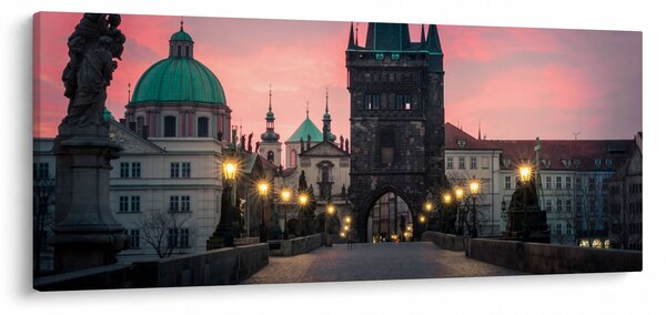 Tablou - Pe podul lui Carol,Praga (120x50 cm)