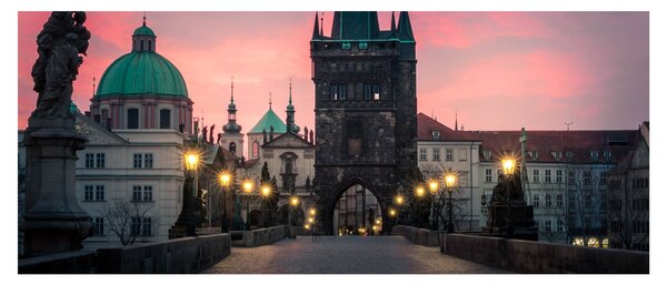 Tablou - Pe podul lui Carol,Praga (120x50 cm)