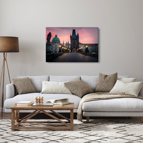 Tablou - Pe podul lui Carol,Praga (90x60 cm)