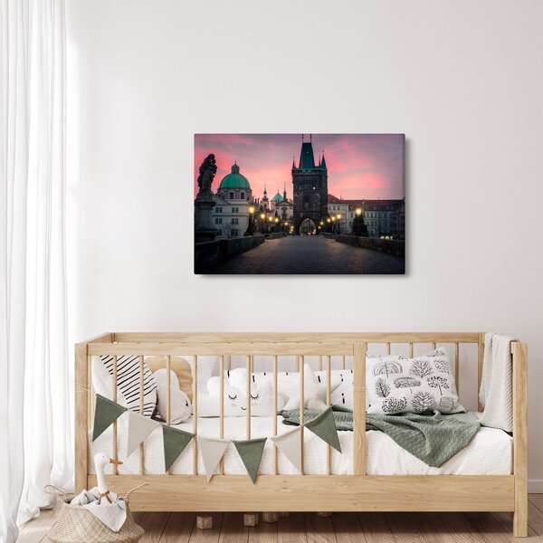 Tablou - Pe podul lui Carol,Praga (90x60 cm)
