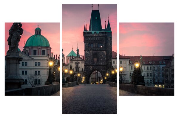 Tablou - Pe podul lui Carol,Praga (90x60 cm)