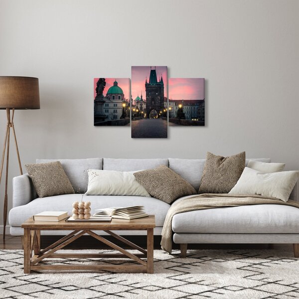 Tablou - Pe podul lui Carol,Praga (90x60 cm)