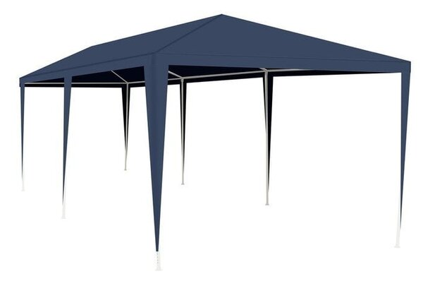 Cort Pavilion De Gradina, 3x6 M,6 Pereti Laterali Cu Ferestre, Albastru