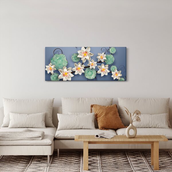 Tablou cu nufăr (120x50 cm)