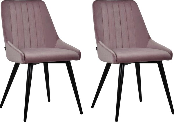 Set 2 scaune Bondy roz 52/59/83 cm