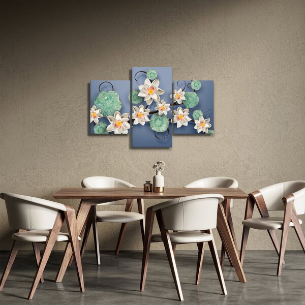 Tablou cu nufăr (90x60 cm)