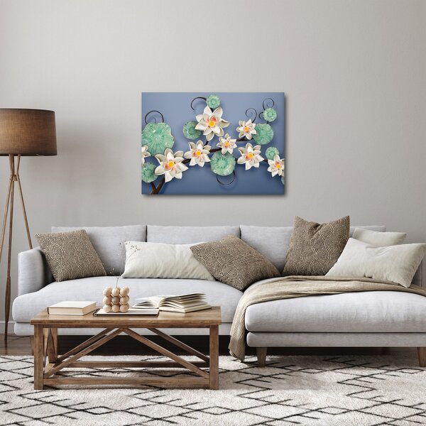 Tablou cu nufăr (70x50 cm)